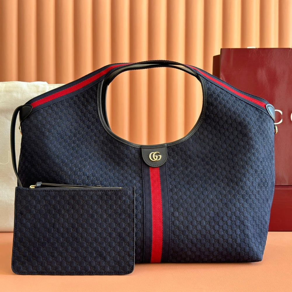 Gi Giglio Large Tote Bag Suede 60 cm