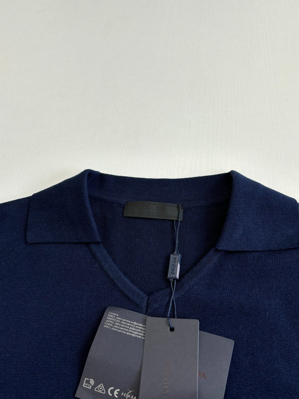 PR (Embroidered letter logo) Knitwear Polo Shirt 1826051406
