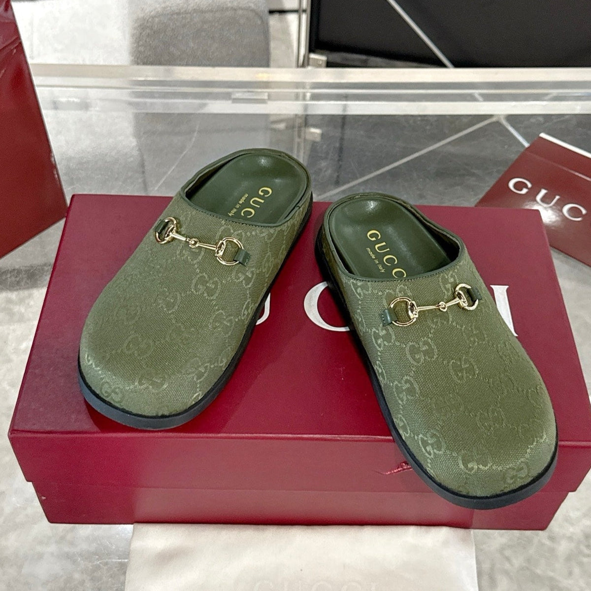 GC 25 Horsebit Mule Monogram Canvas