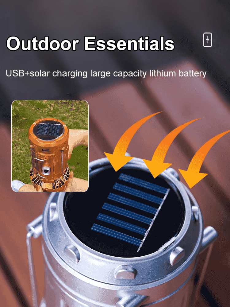 It is an emergency lamp that never goes out and a fan that never stops 🌟 It is forever powered 🌟 With just 2 hours of sufficient sunlight, it fully charges and can be used continuously for 3 days without needing to plug in 🌟