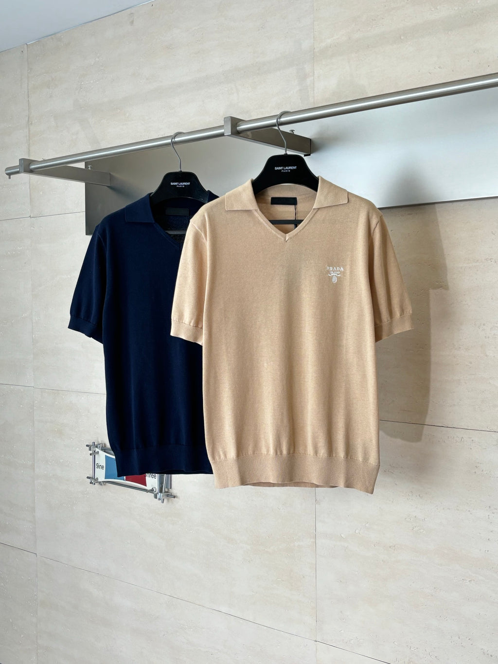 PR (Embroidered letter logo) Knitwear Polo Shirt 1826051406