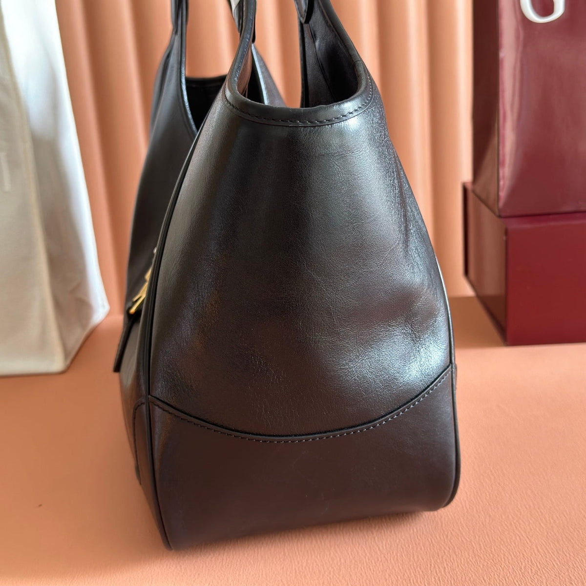 Gi Mercato Medium Tote Bag Lambskin 35 cm