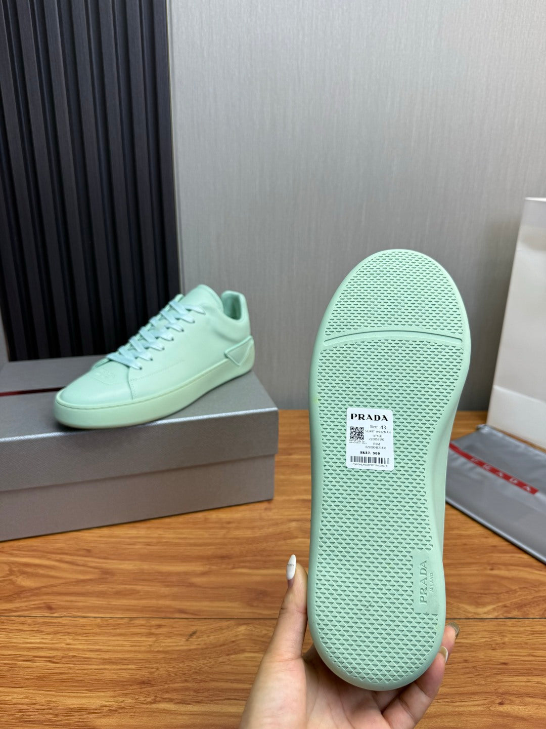 PR Court leather sneakers 1826051902