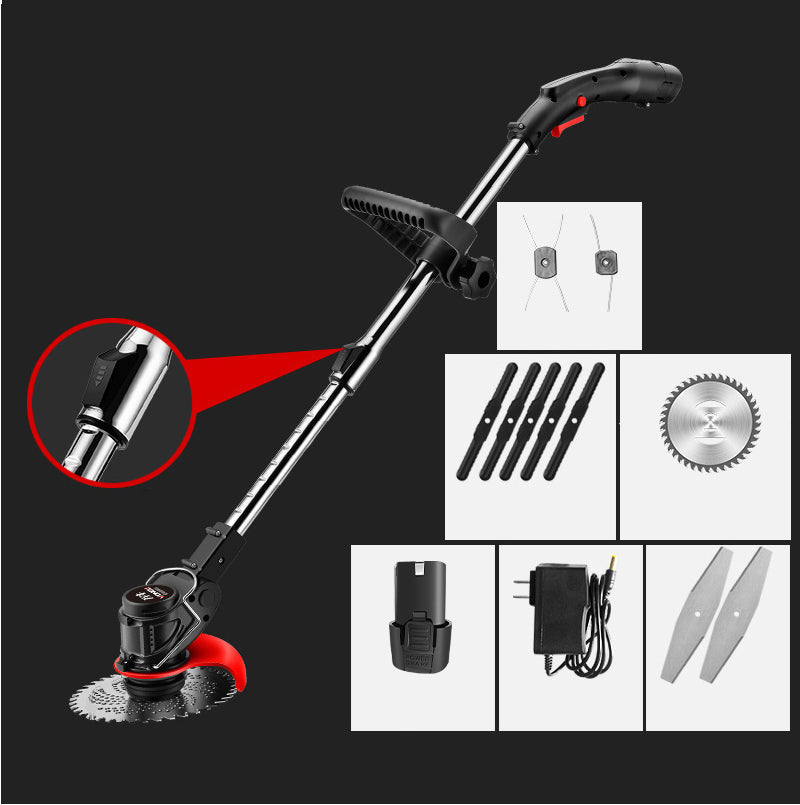 🔥【Portable lithium battery garden lawn mower】Make your yard's lawn look better and tidier.