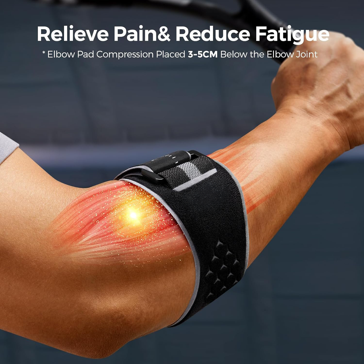 PadelGuard Elbow Support – Absorbs Racket Vibrations So You Can Play Pain-Free
