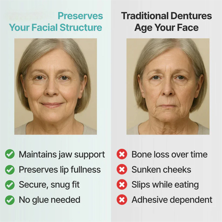 🔥High-quality denture set🔥👍Buy one get one free, 98.9% positive reviews, 99% repurchase rate!👍