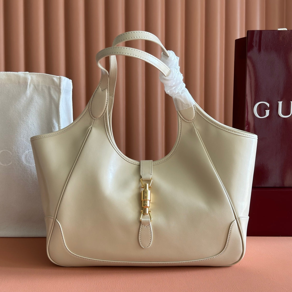 Gi Mercato Large Tote Bag Lambskin 40 cm