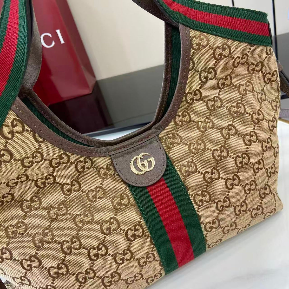Gi 25 Giglio 25cm Bag Canvas Leather