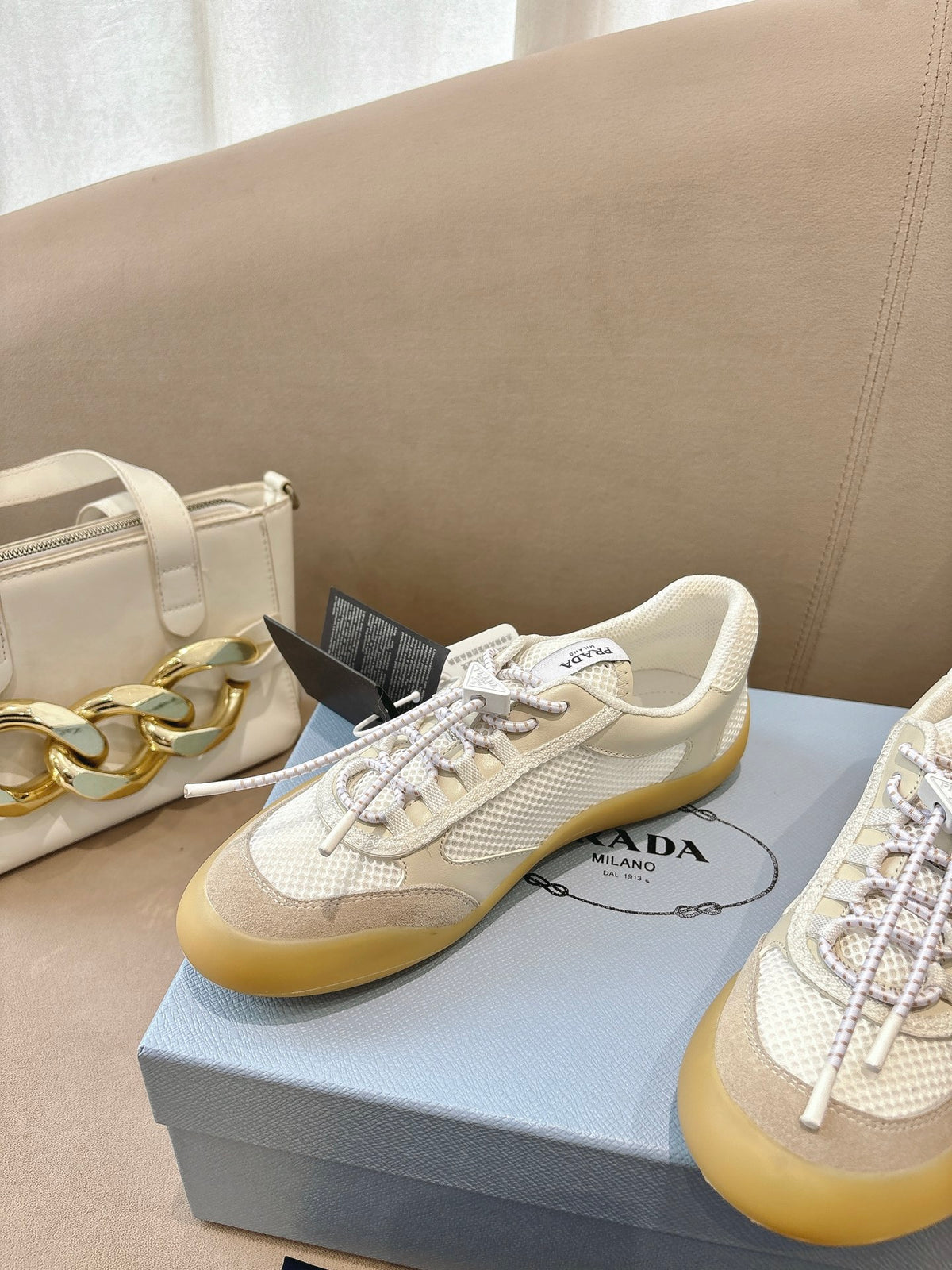 PR Speedrock leather and mesh fabric sneakers 1826051401