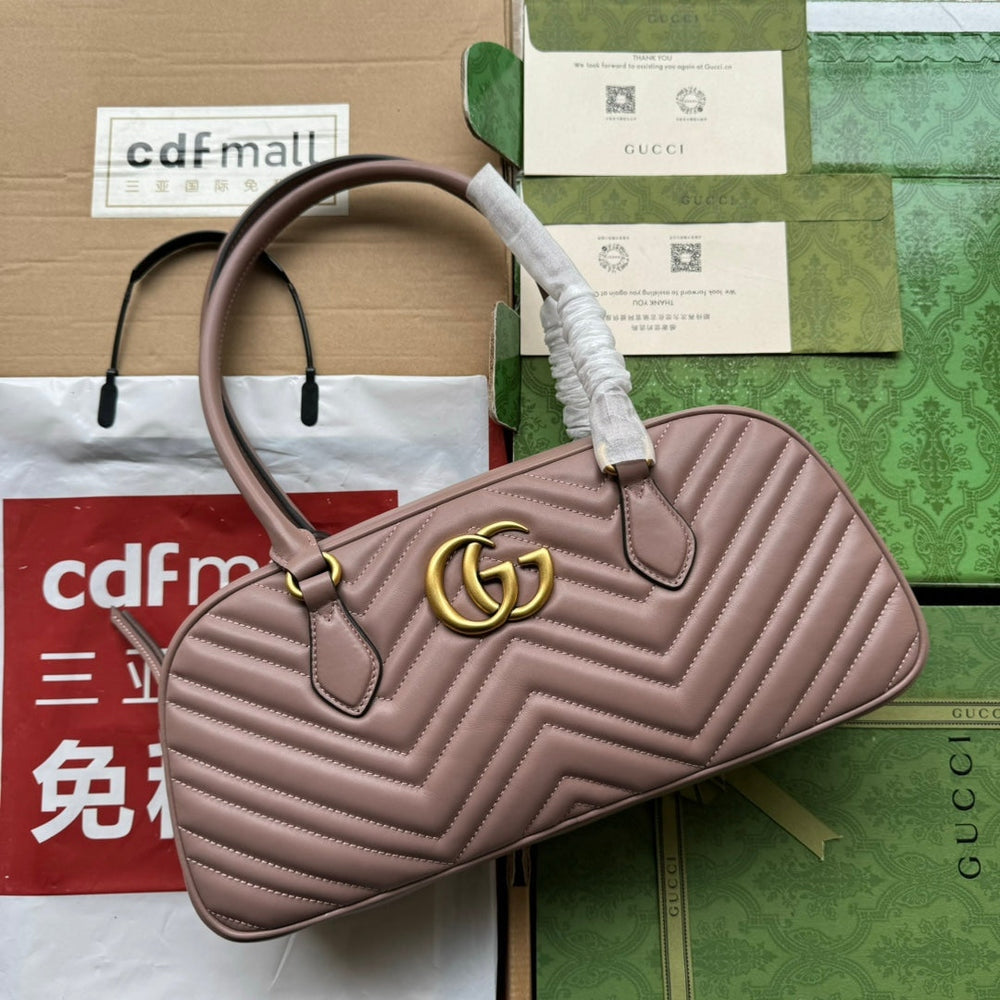 Gi marmont medium top handle 35cm calfskin gold hardware