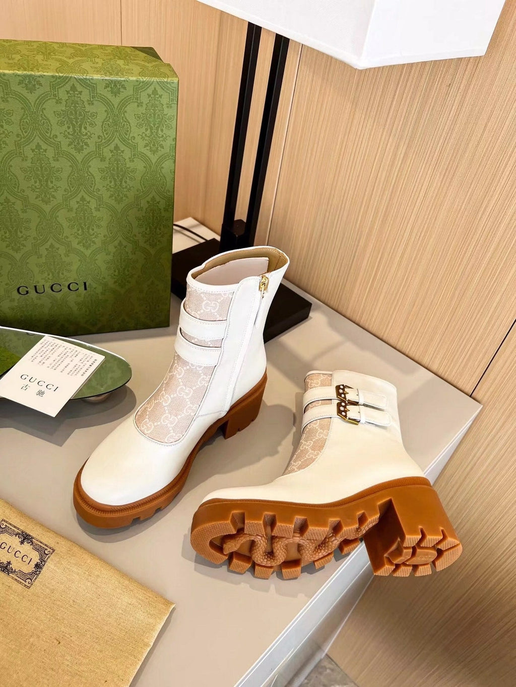 Gi ankle boots monogram cowhide