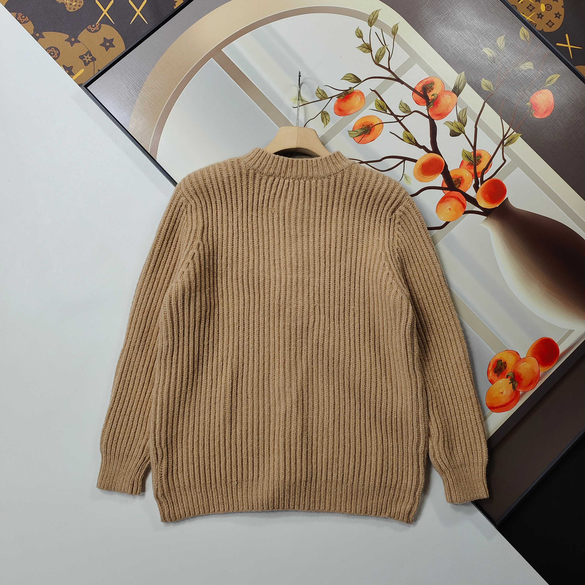 PD Chunky Needle Embroidery Wool Cardigan 1825102013