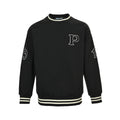 Color-blocked embroidered crewneck sweatshirt 1426011207