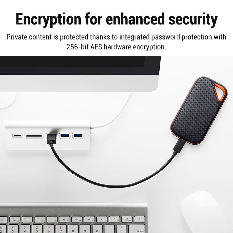 【32TB large capacity】Mobile hard disk🌟Transfers 2GB of data per second 🌟 Data encryption ensures protection, allowing you to store data anytime, anywhere 🌟