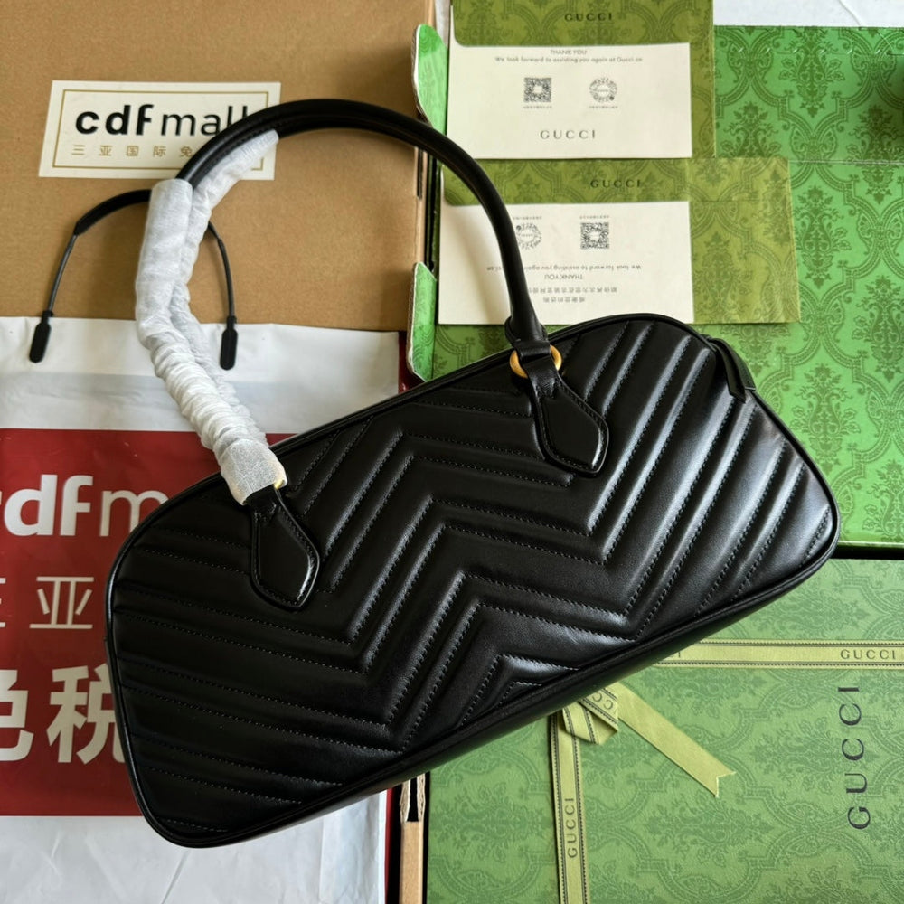 Gi marmont medium top handle 35cm calfskin gold hardware