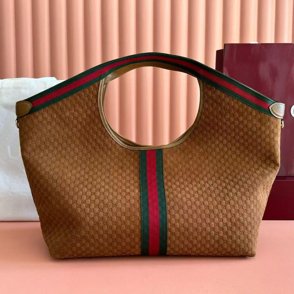Gi Giglio Large Tote Bag Suede 60 cm