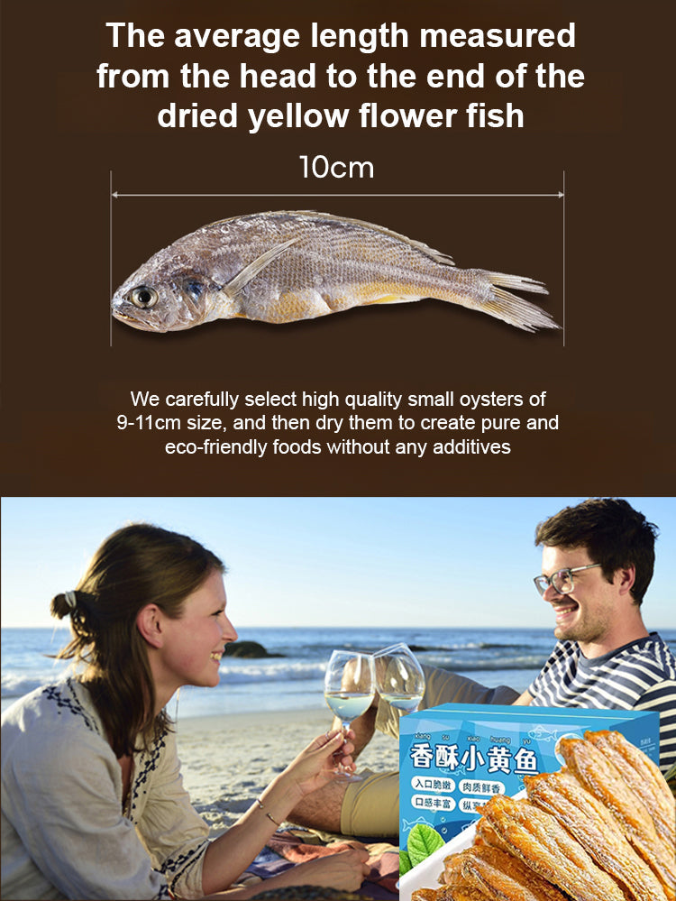 【Final Hour!】Ready-to-Eat Savory & Crispy Dried Small Yellow Croaker ❤ Non-Fried, Low-Calorie