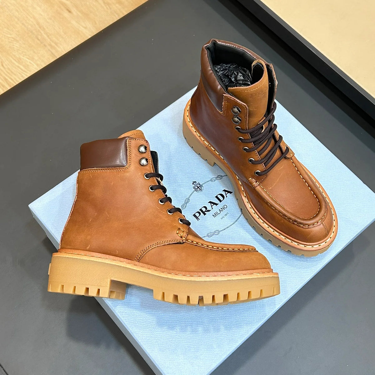 New PR Men's Genuine Leather Short Boots 1025103123