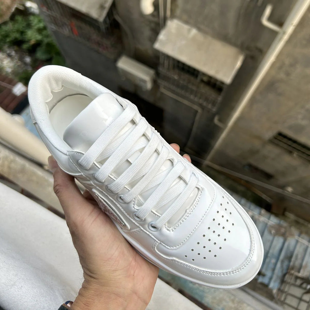 P New Women's and Men's Shoes Casual Shoes Triangle Buckle Lace-up Sneakers 1024060508