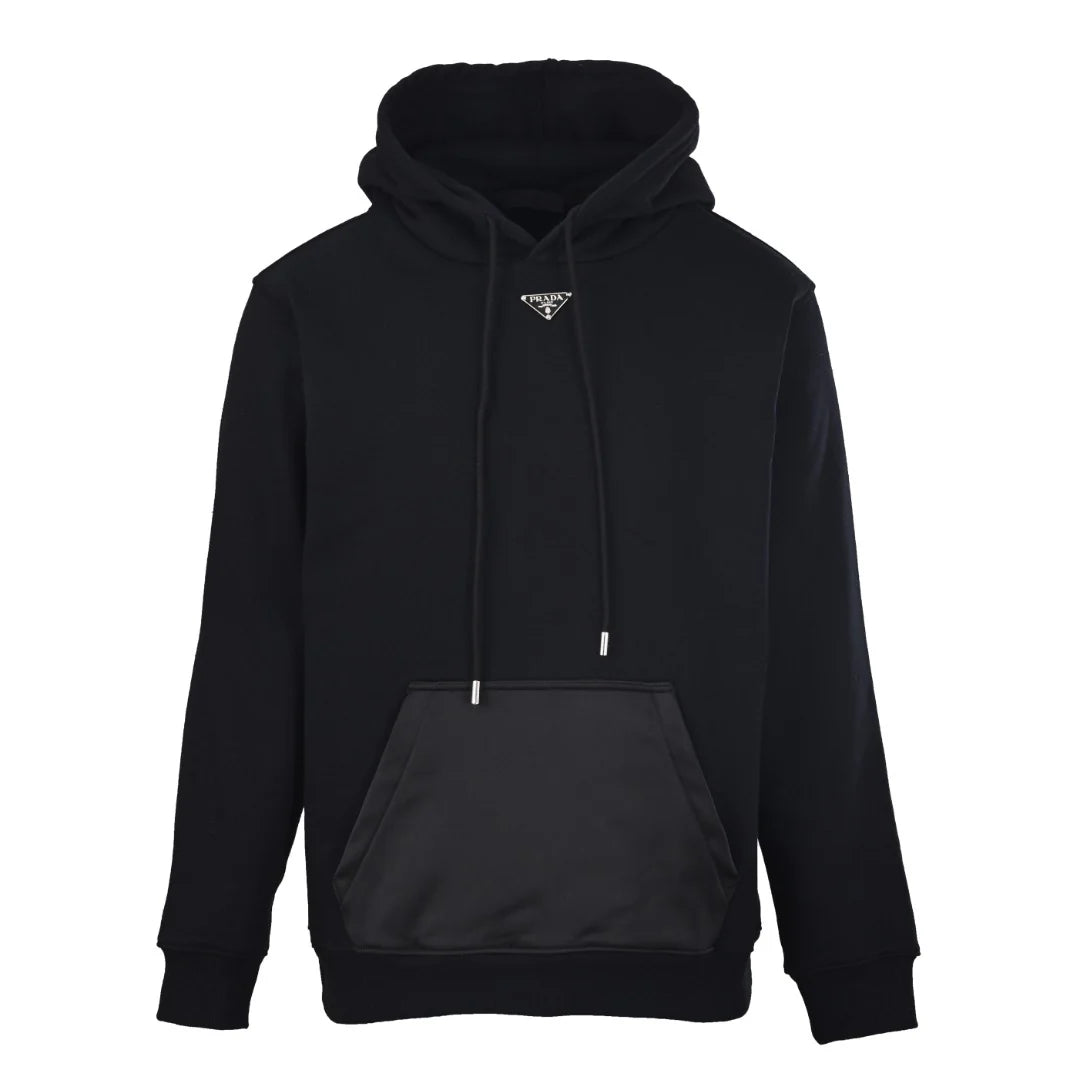 Woven pocket hooded sweatshirt 1426011206