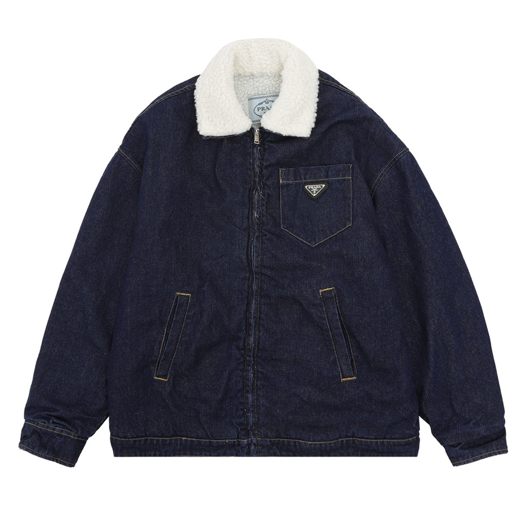 PR Denim lapel jacket 1824102506