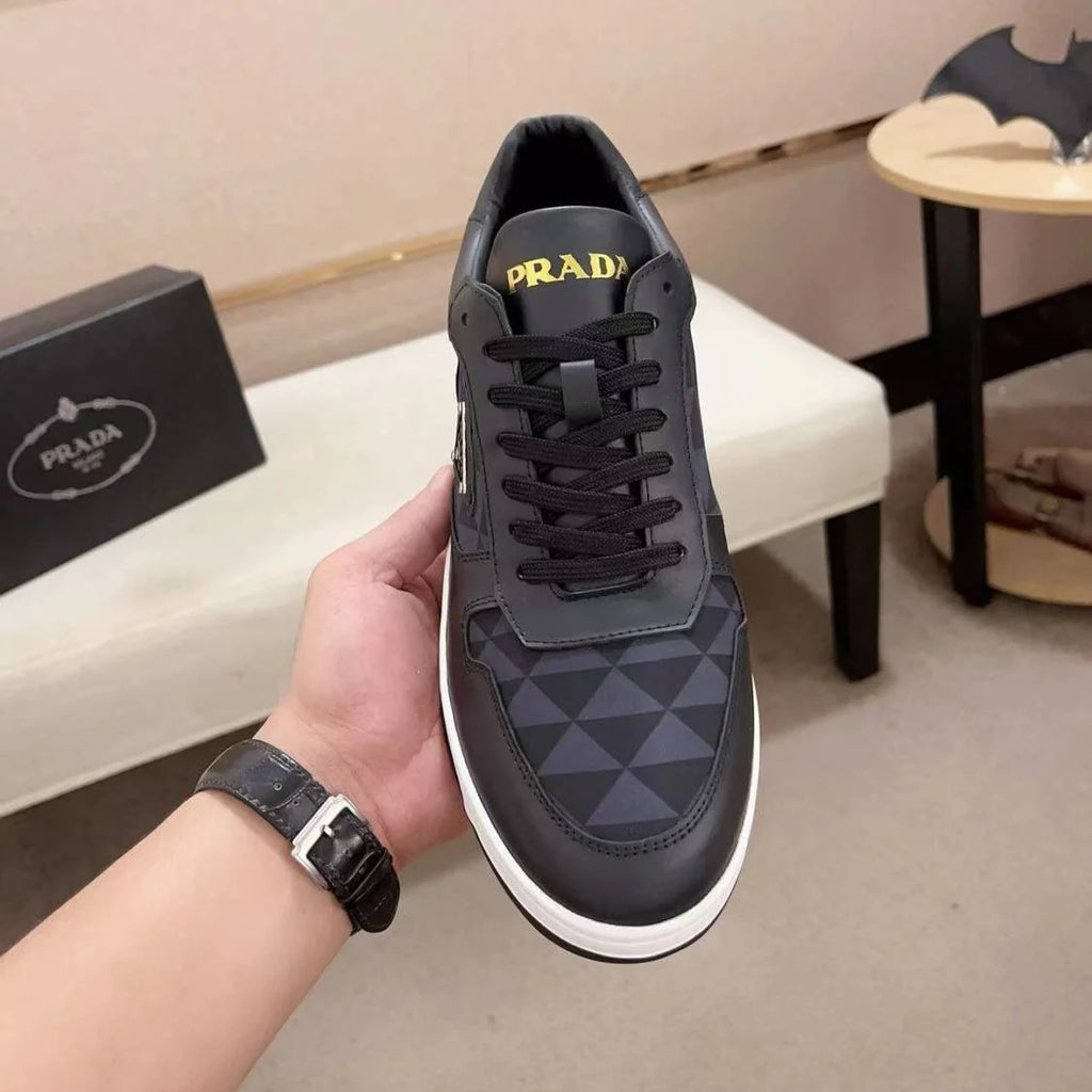 New triangle leather men's shoes 1024111424