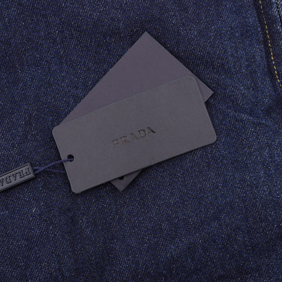 PR Denim lapel jacket 1824102506