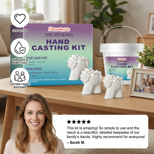 3D Hand Casting Kit for Families & Couples – Family Keepsake Set