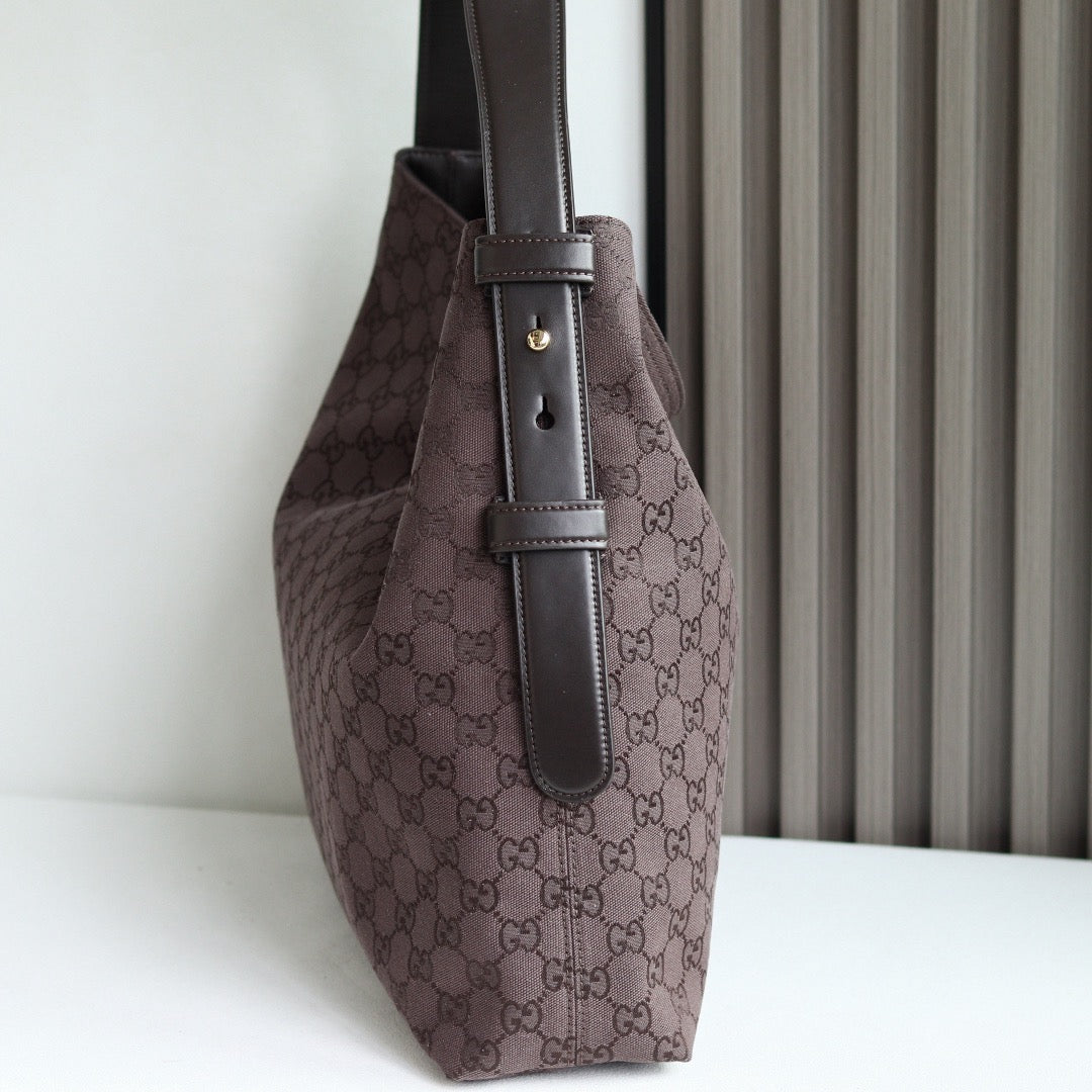 Gi Beatrix Large Tote Bag Coffee Canvas