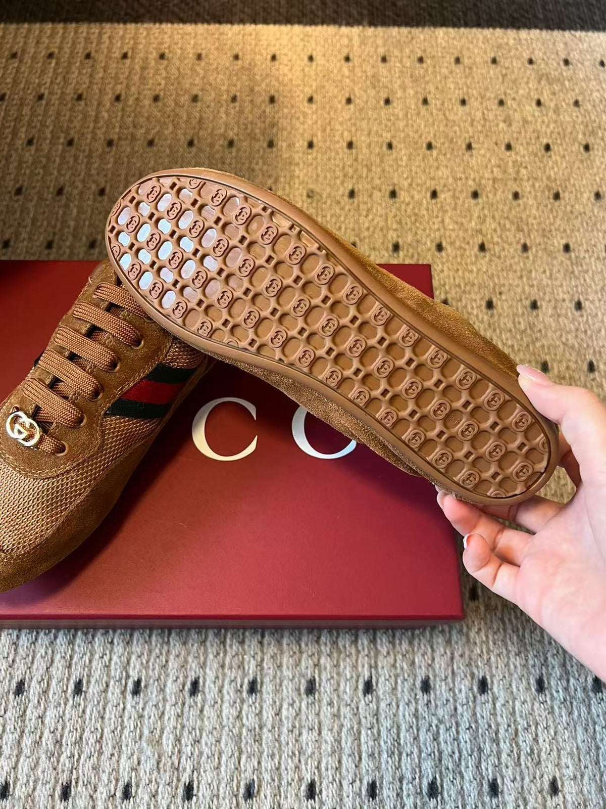 Gi Shift Sneaker Brown Suede Mesh