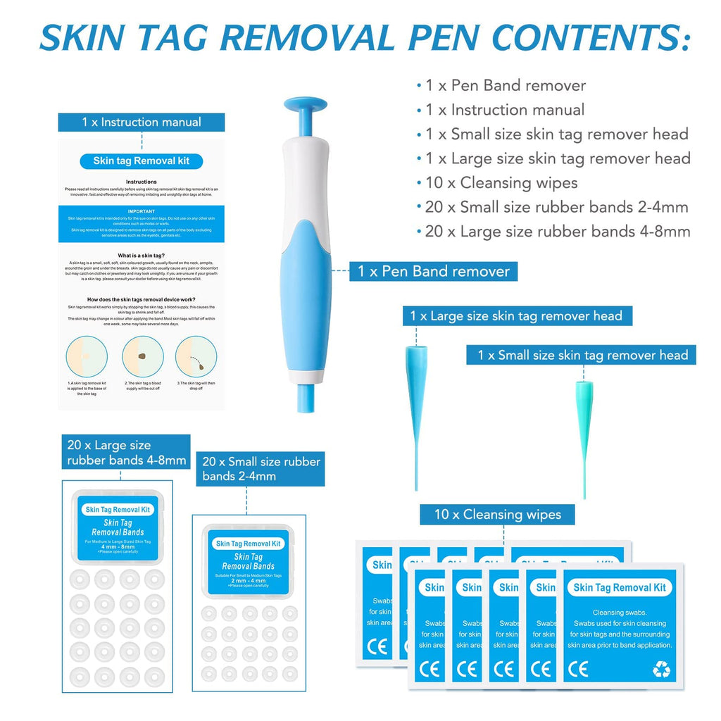 Auto Skin Tag Remover Kit for Face & Body