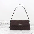 Gi 26s Madison Medium Shoulder Bag Beige Brown Canvas