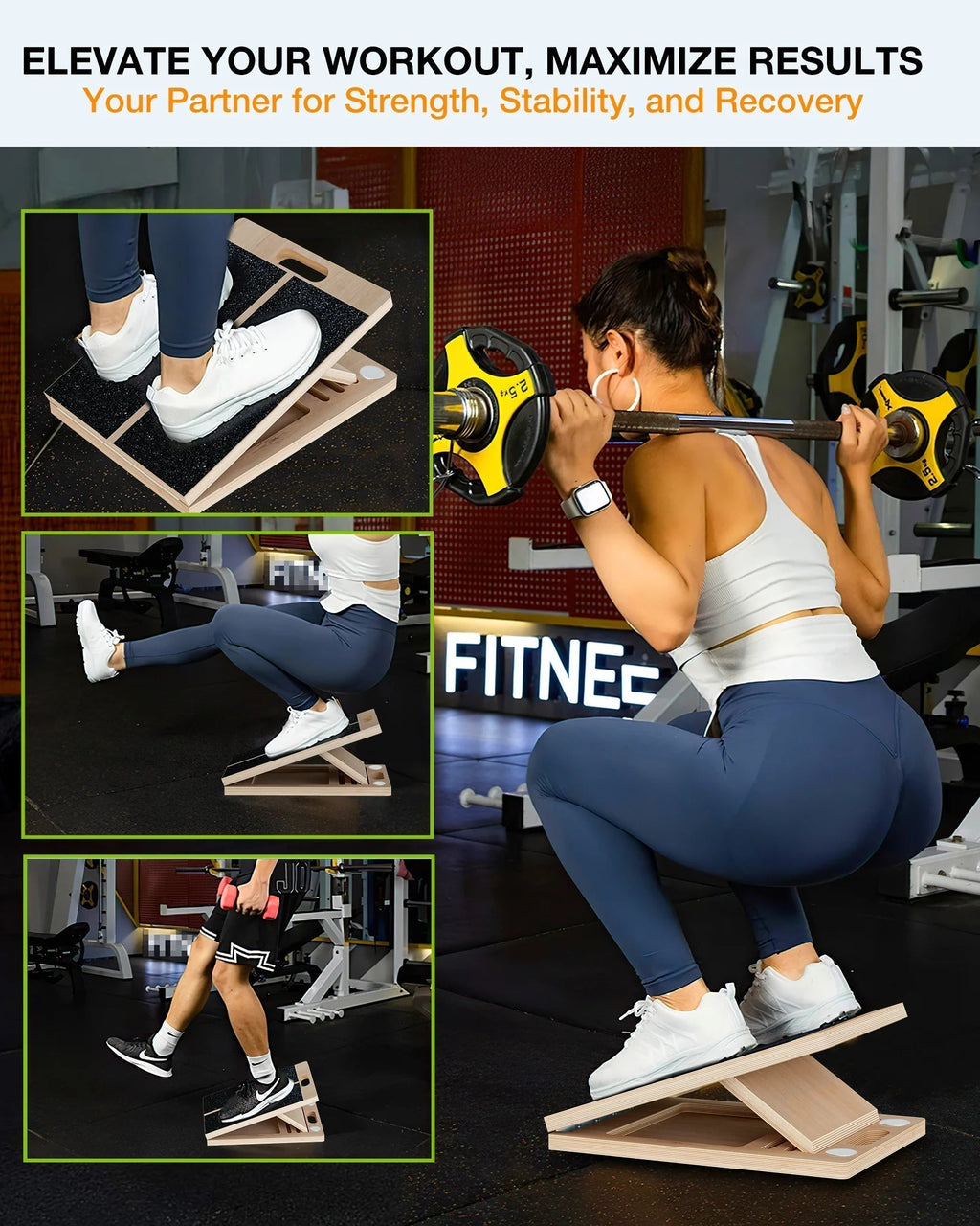Portable Slant Board For Calf Stretching