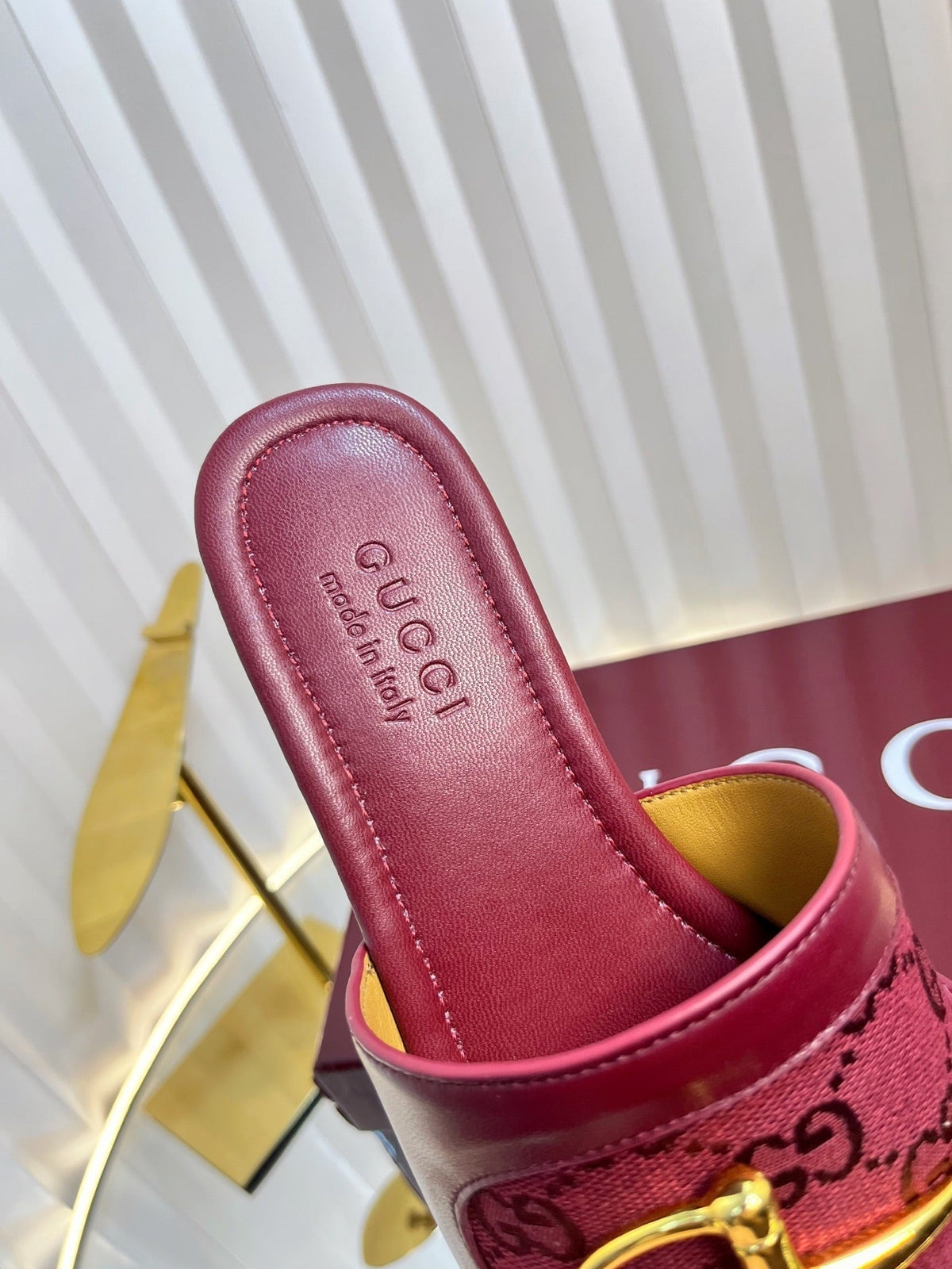 Gi 25 Horsebit GG Sandals Canvas