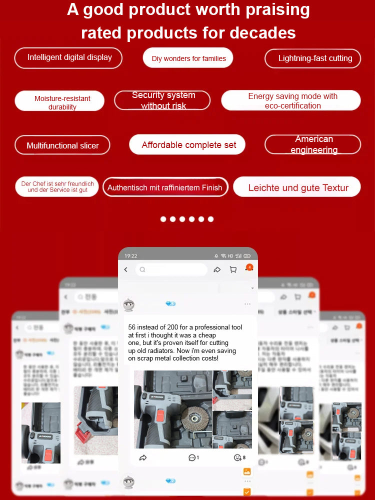 Without needing a power connection, it can cut through a 10mm thick metal pipe in just 5 seconds✨For elderly people, cutting steel with it is as easy as slicing tofu✨It works flawlessly for 10 years✨