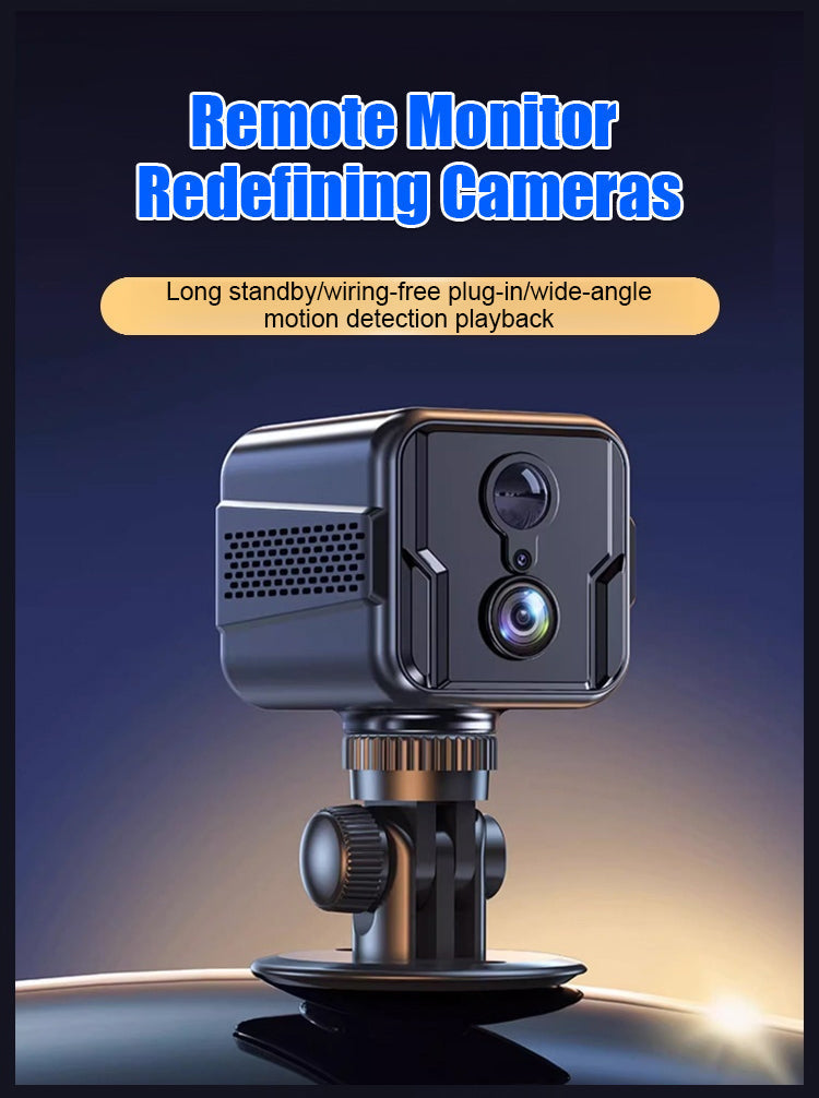 💰No Wi-Fi needed, no wiring required, and 0 monthly fees—ever. 🚀Invisible wireless HD camera.