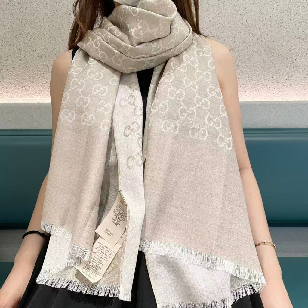 Gi Houndstooth Scarf 180CM Cashmere