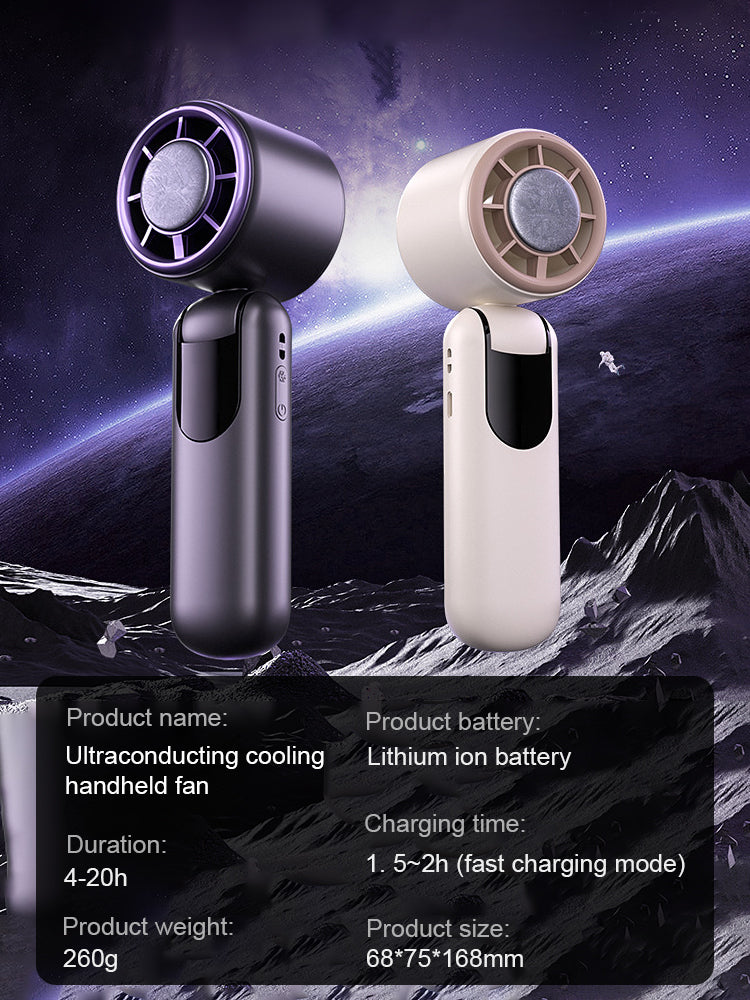 Experience sweat control in just three seconds and feel enveloped by an icy breeze in ten seconds. 🌟 Equipped with the same brushless motor technology used by NASA, enjoy the comfort of a personal air conditioner no matter where you are. 🌟