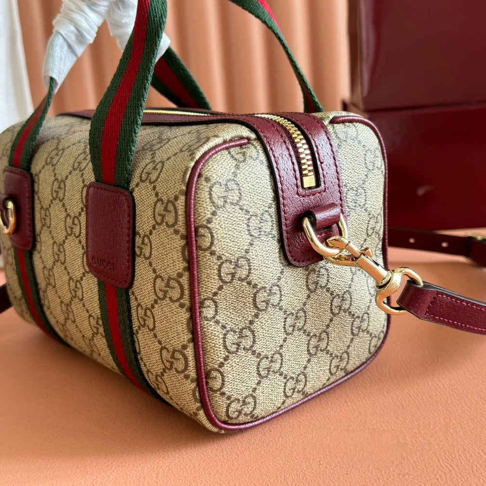 Gi Boston Bag 20 Denim Leather