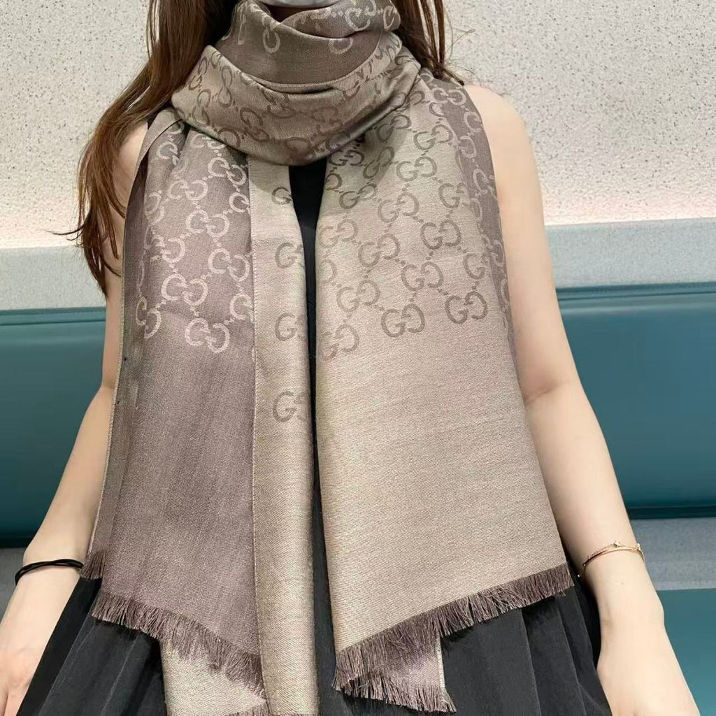 Gi Houndstooth Scarf 180CM Cashmere