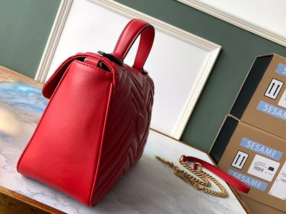 Gi Marmont 26.5cm Calfskin Gold Hardware