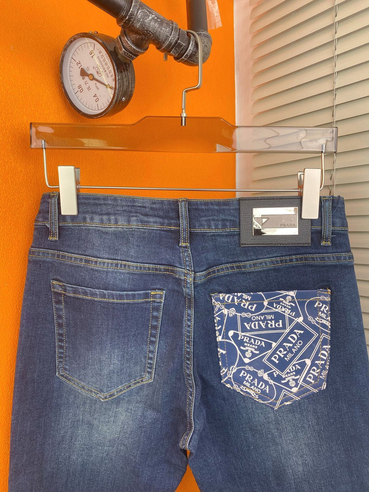 PR Classic denim blue stretch slim-fit skinny jeans 26031215