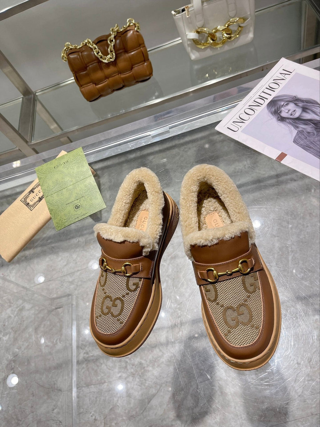 Gi Snow Boots Calfskin Denim Wool