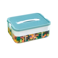 Household building block storage box layered stackable Lego storage box children's toy parts desktop
