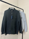 PD Stand collar double zipper knit 1825121805