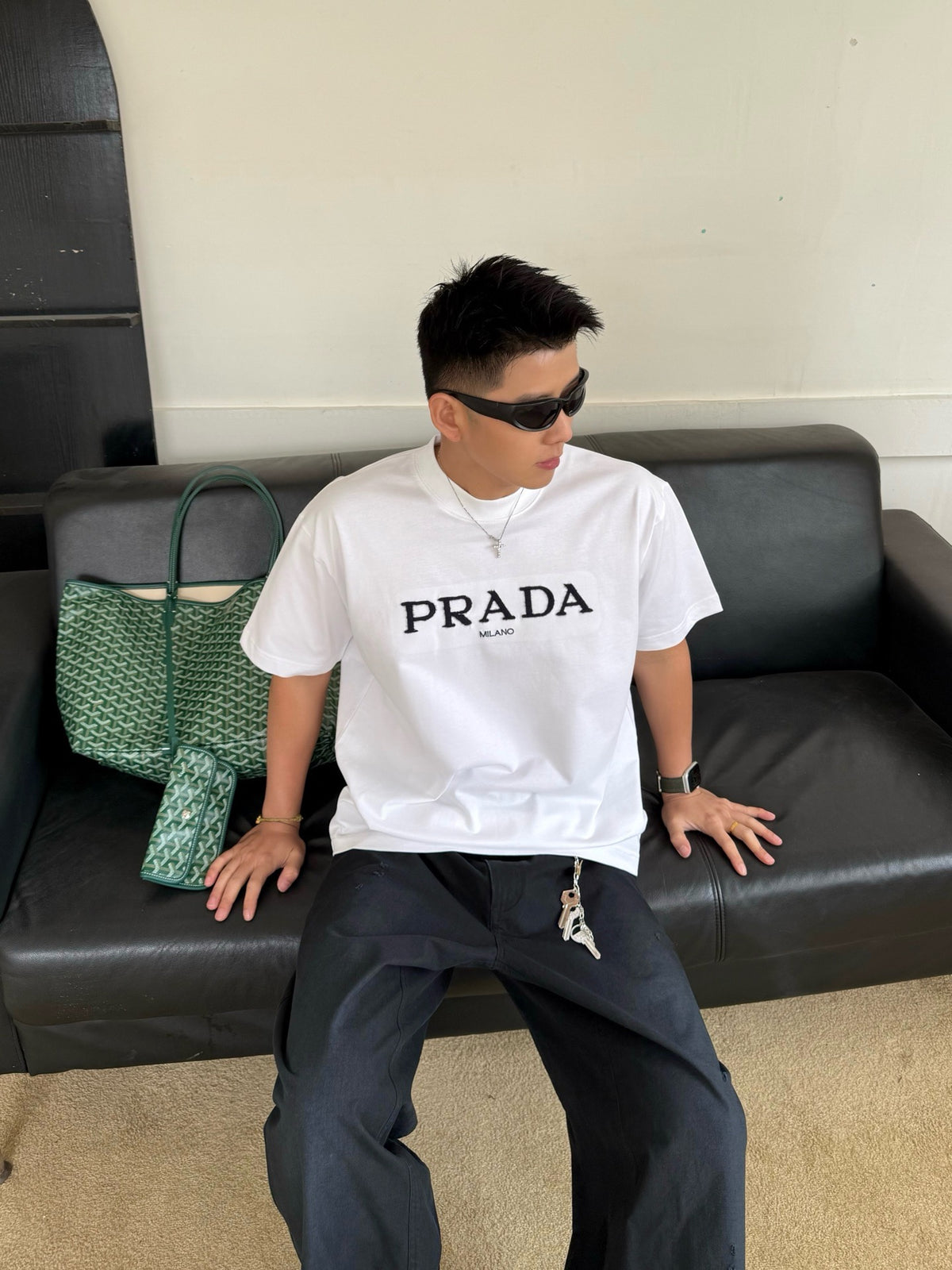 PR Cotton embroidery couple T-shirt 1825052021