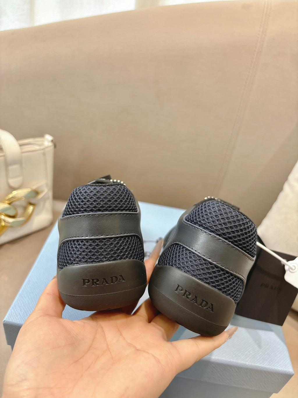 PR Speedrock leather and mesh fabric sneakers 1826051401