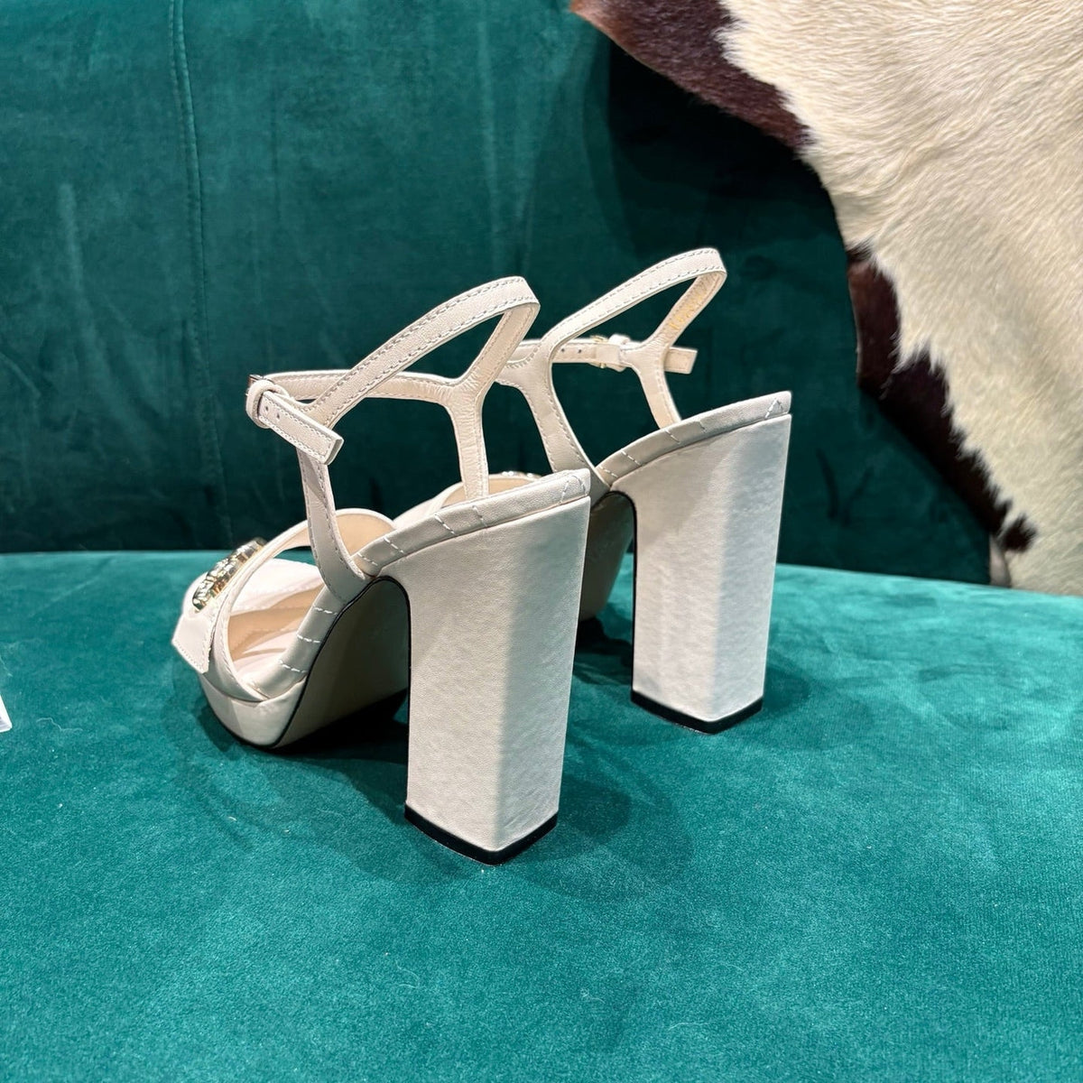 Gi Platform Sandals With The Double G Leather