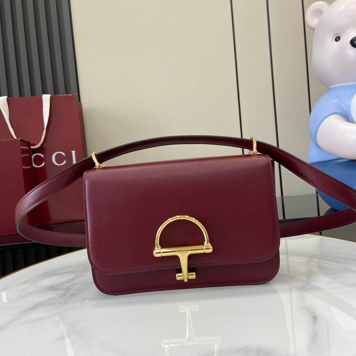 Gi 25 Siena Bag 22.5cm Gold & Leather