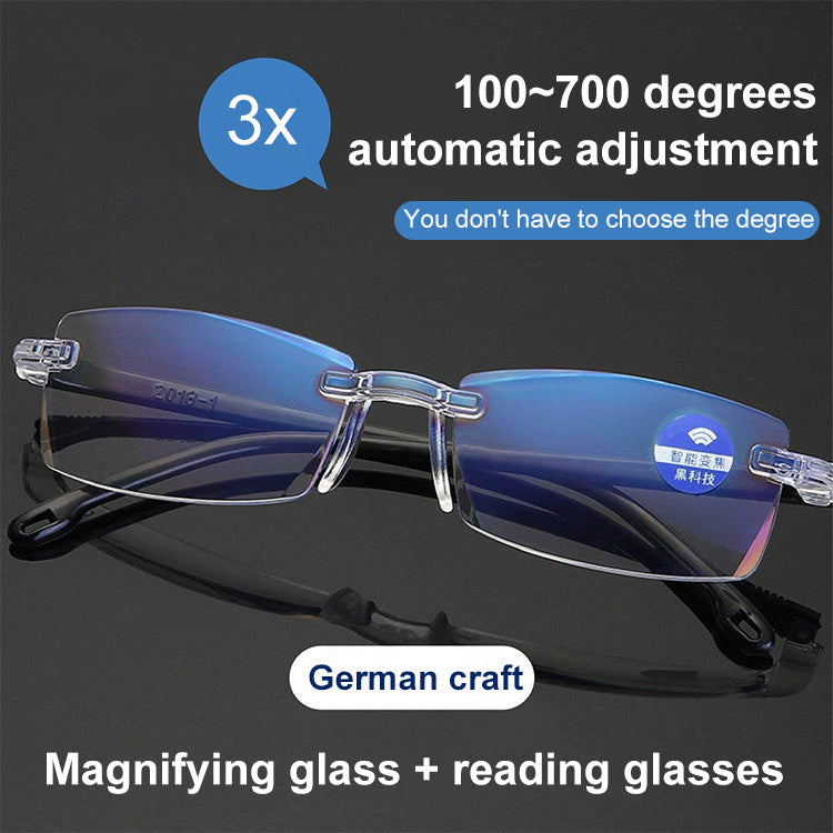 Auto-Focus Glasses 🌟 The lens power automatically adjusts between 100 to 700 degrees to suit your vision needs 🌟 Suitable for various face shapes and stays secure even during vigorous activities 🌟